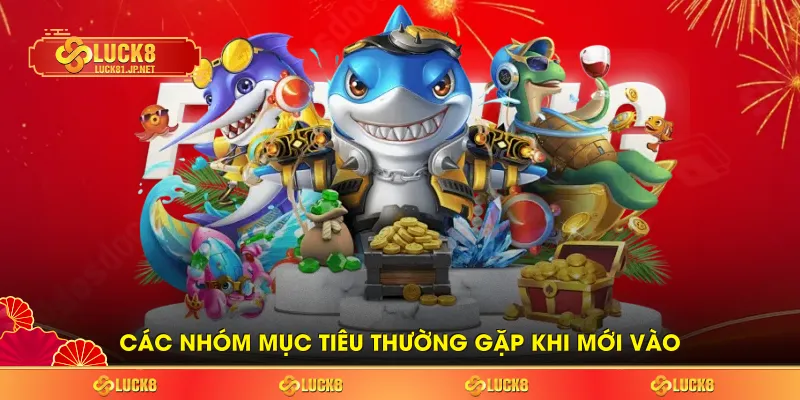 Các nhóm mục tiêu thường gặp khi mới vào